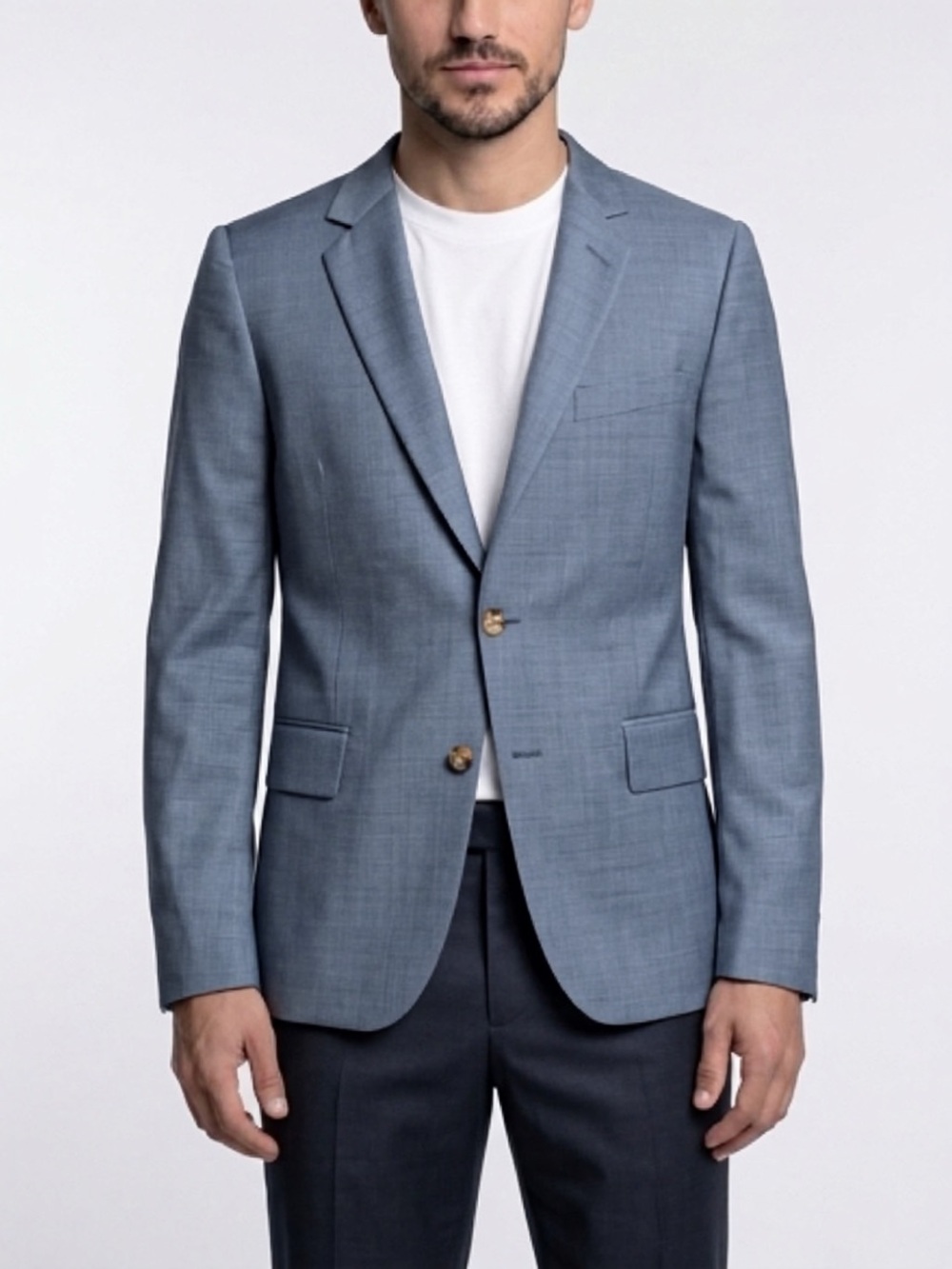 Paul Smith Soho Fit 2 Button Blazer, Light Blue-Grey, 38R, EUC